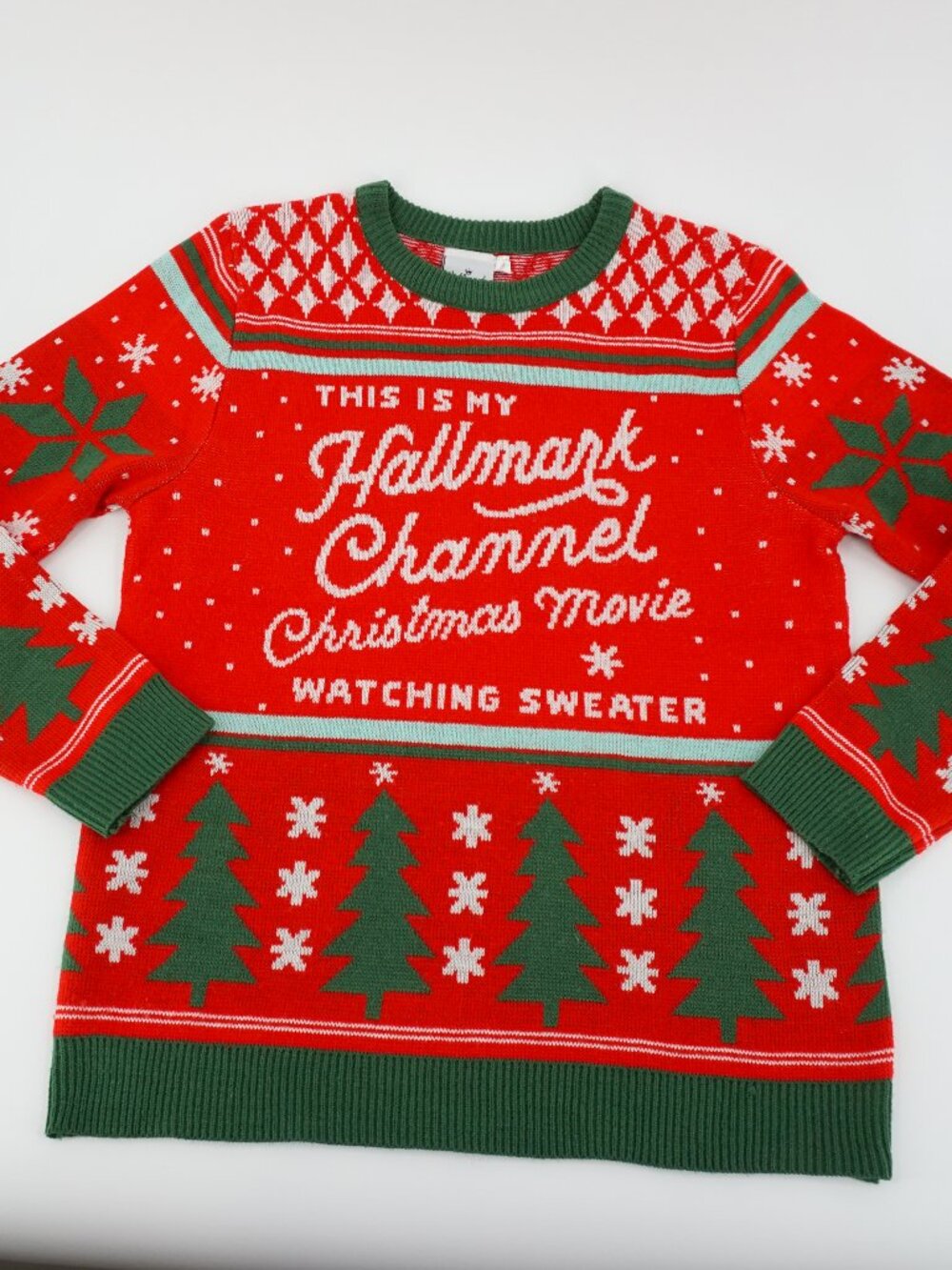 Hallmark Channel Christmas Movie Watching Sweater Unisex Adult Medium